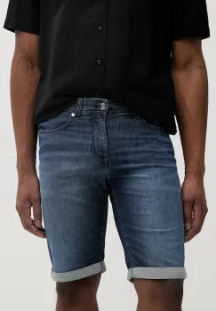 Karl Lagerfeld pantaloni scurti jeans culoarea bleumarin, 552833.265820 imagine