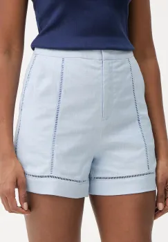 Karl Lagerfeld pantaloni scurti pentru femei,cu amestec de in imagine