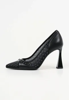 Karl Lagerfeld pantofi cu toc DEBUTANTE culoarea negru, KL32011S imagine