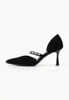 Karl Lagerfeld pantofi cu toc stiletto din piele Sienna imagine