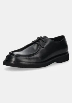 Karl Lagerfeld pantofi de piele NEIL barbati, culoarea negru, KL16134 imagine