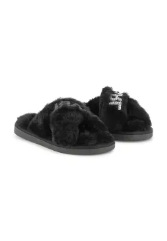 Karl Lagerfeld papuci copii culoarea negru, Z30987 imagine