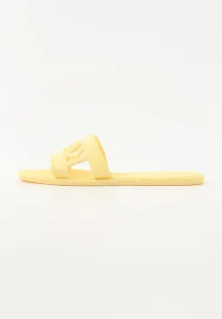 Karl Lagerfeld papuci JELLY femei, culoarea galben, KL80005T imagine