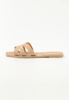 Karl Lagerfeld papuci JELLY IV femei, culoarea bej, KL80025 imagine