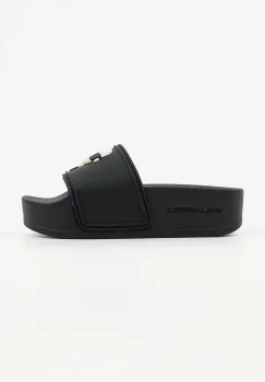 Karl Lagerfeld papuci KONDO MAXI femei, culoarea negru, cu platforma, KL80805A imagine