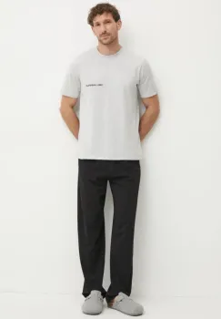 Karl Lagerfeld pijama barbati, culoarea gri, melanj, A1M45013 imagine