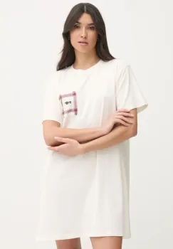Karl Lagerfeld pijama femei, culoarea bej, bumbac, A1W45007 imagine