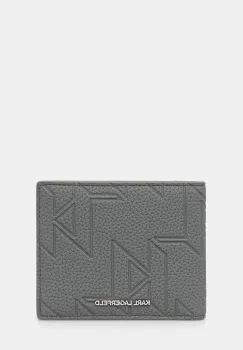 Karl Lagerfeld portofel culoarea gri, A3M30300 imagine