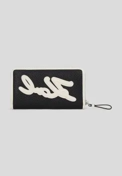Karl Lagerfeld portofel culoarea negru, A3W32024 imagine