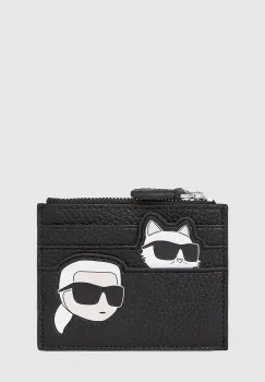 Karl Lagerfeld portofel culoarea negru, A4W32079 imagine
