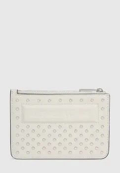 Karl Lagerfeld portofel de piele culoarea bej, A4W32028 imagine