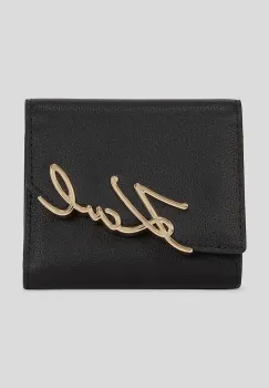 Karl Lagerfeld portofel de piele culoarea negru, A3W32019 imagine