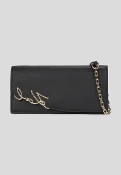 Karl Lagerfeld portofel de piele culoarea negru, A3W32021 imagine