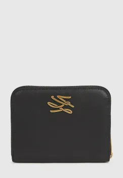 Karl Lagerfeld portofel de piele culoarea negru, A4W32036 imagine