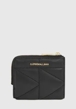 Karl Lagerfeld portofel de piele culoarea negru, A4W32039 imagine