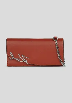 Karl Lagerfeld portofel de piele culoarea rosu, A3W32021 imagine