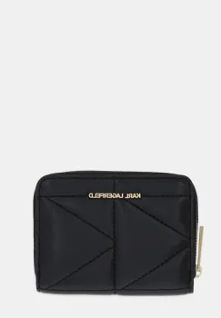 Karl Lagerfeld portofel de piele femei, culoarea negru, A1W32064 imagine