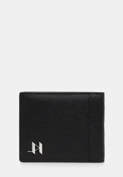 Karl Lagerfeld portofel de piele K/MONOGRAM culoarea negru, A3M30182 imagine