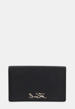 Karl Lagerfeld portofel de piele K/SIGNATURE culoarea negru, B1W32035 imagine