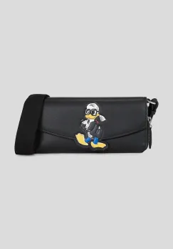 Karl Lagerfeld portofel de piele KL X DISNEY culoarea negru, A3W32079 imagine