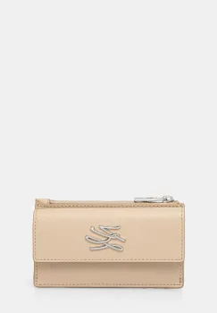 Karl Lagerfeld portofel femei, culoarea bej, A1W32058 imagine