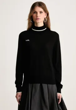 Karl Lagerfeld  pulover cu guler inalt pentru femei din lana imagine