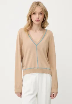 Karl Lagerfeld pulover culoarea bej, light, A3W18023 imagine