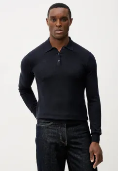 Karl Lagerfeld pulover de bumbac culoarea bleumarin, light, 561398.655007 imagine