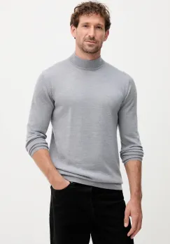 Karl Lagerfeld pulover de lana culoarea gri, light, 553399.655002 imagine