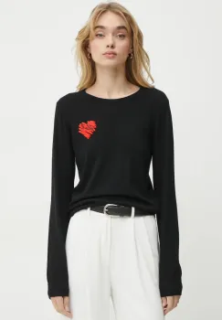 Karl Lagerfeld pulover de lana femei, culoarea negru, light, A1W18051 imagine