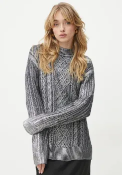 Karl Lagerfeld pulover din amestec de lana femei, culoarea gri, A1W18029 imagine