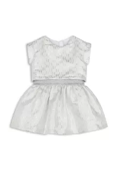 Karl Lagerfeld rochie bebe culoarea alb, mini, evazati imagine