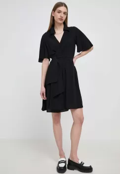 Karl Lagerfeld rochie culoarea negru, mini, evazati imagine
