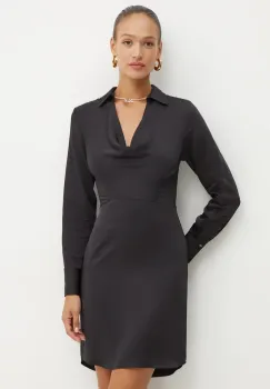 Karl Lagerfeld rochie culoarea negru, mini, evazati, 246W1300 imagine