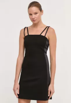 Karl Lagerfeld rochie culoarea negru, mini, mulata imagine