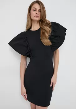 Karl Lagerfeld rochie culoarea negru, mini, mulata imagine