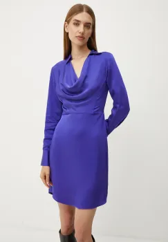 Karl Lagerfeld rochie culoarea violet, mini, evazati, 246W1300 imagine