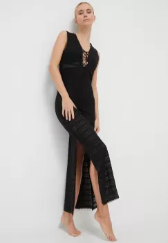 Karl Lagerfeld rochie de plaja culoarea negru imagine