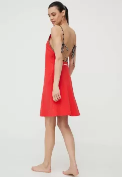 Karl Lagerfeld rochie de plaja culoarea rosu imagine