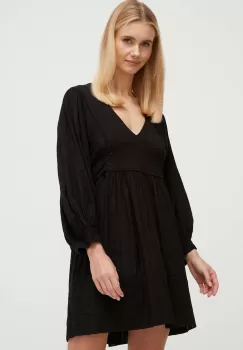 Karl Lagerfeld rochie de plaja din bumbac culoarea negru imagine