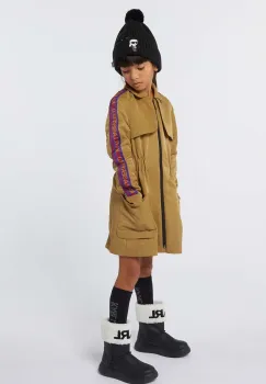 Karl Lagerfeld rochie fete culoarea bej, mini, drept, Z30188 imagine