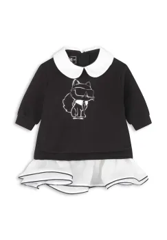 Karl Lagerfeld rochie fete culoarea negru, mini, evazati, Z30276 imagine