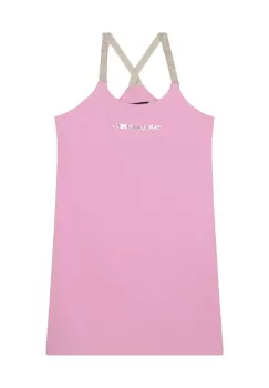 Karl Lagerfeld rochie fete culoarea roz, mini, drept imagine