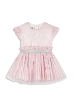 Karl Lagerfeld rochie fete culoarea roz, mini, evazati, Z30279 imagine