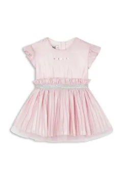 Karl Lagerfeld rochie fete culoarea roz, mini, evazati, Z30279 imagine