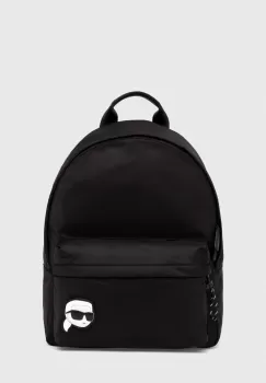 Karl Lagerfeld rucsac barbati, culoarea negru, mare, cu imprimeu imagine