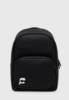Karl Lagerfeld rucsac barbati, culoarea negru, mare, neted imagine