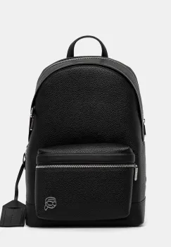 Karl Lagerfeld rucsac culoarea negru, mare, uni, A3M30168 imagine