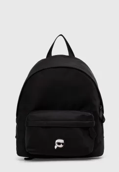 Karl Lagerfeld rucsac femei, culoarea negru, mic, neted imagine