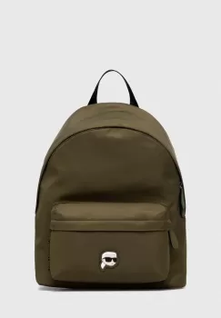 Karl Lagerfeld rucsac femei, culoarea verde, mic, neted imagine